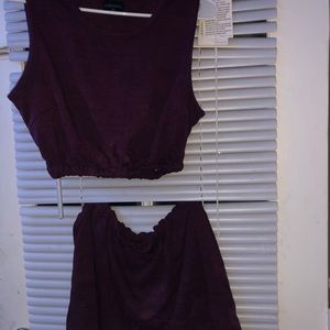 Two piece skirt and crop